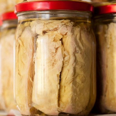 Fillets of Tuna in brine 200g jar
